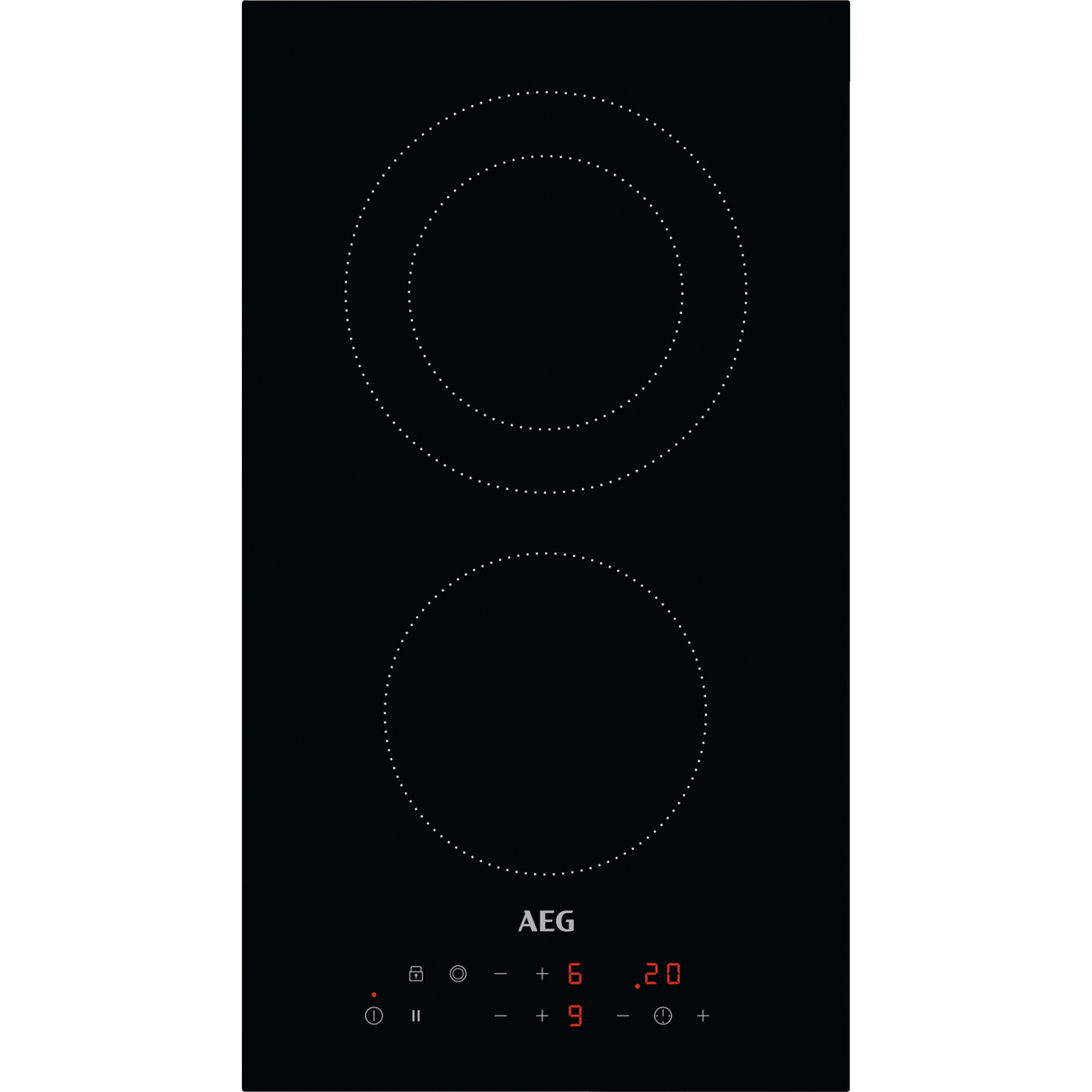 HRB32310CB - AEG Built-in electric hob, 2 electric elements, 30 cm
