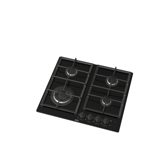HKB64451NB - AEG Built-in Gas hob, Black Glass, 60 cm