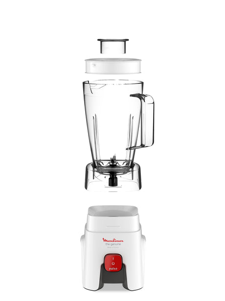 MOULINEX Blender, Genuine 1.75L, 500W, 2 Attachments - LM242B28