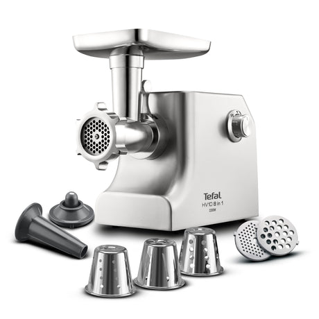 Moulinex Meat Mincer HV10, 2200W, 3 Grids, with Kebbe & Shred Attachments - ME858DM0