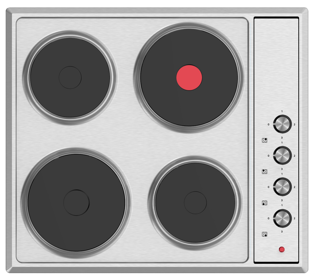 Simfer - Built-in Electric hob, 4 hotplates, 60cm - H 6040 QEHM