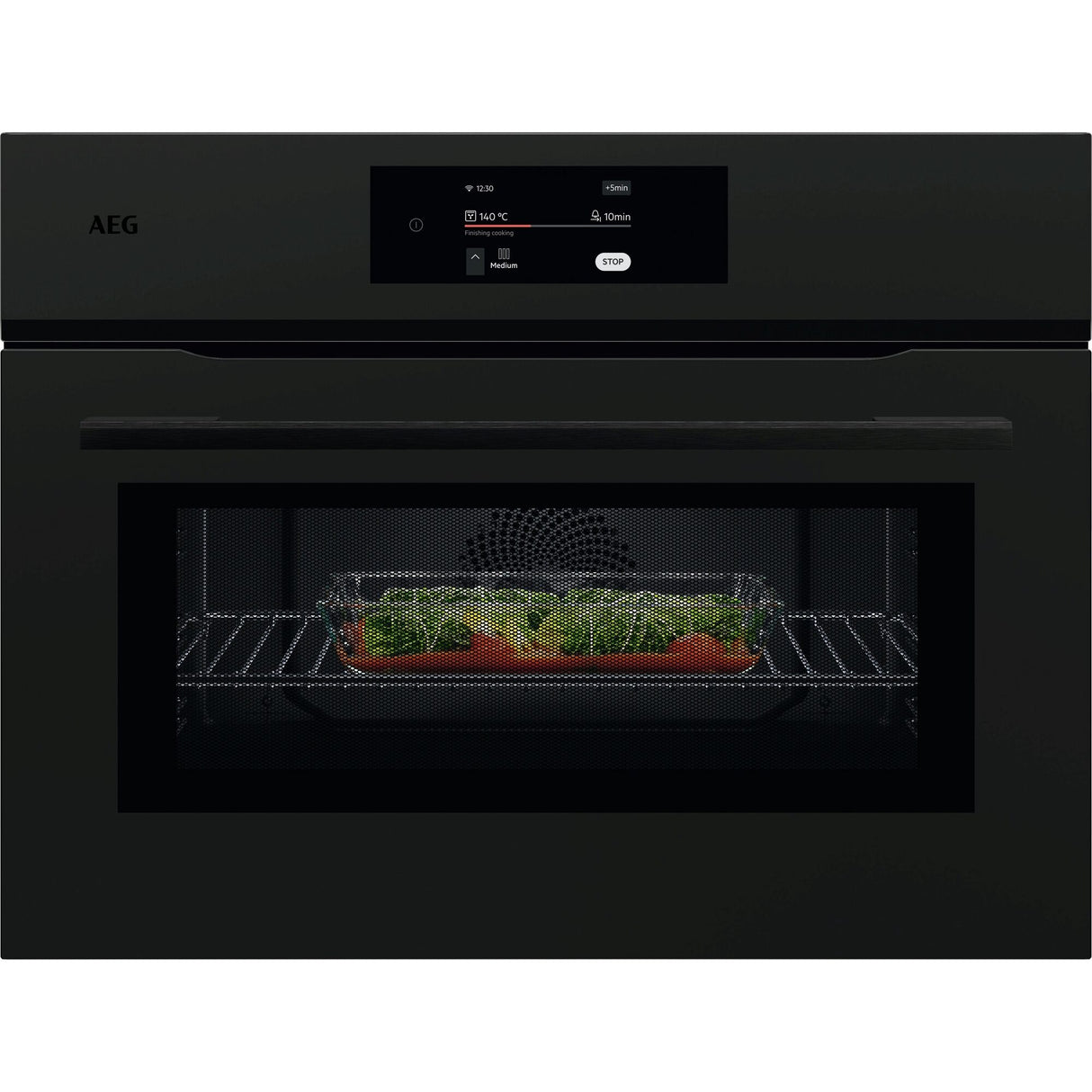 AEG - Built-in microwave-oven, 44L, Matt Black, 1000W - NKK8A701T
