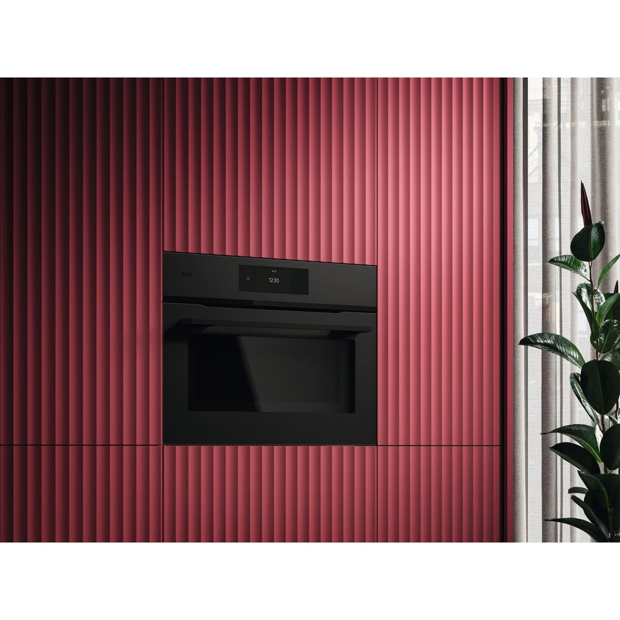 AEG - Built-in microwave-oven, 44L, Matt Black, 1000W - NKK8A701T