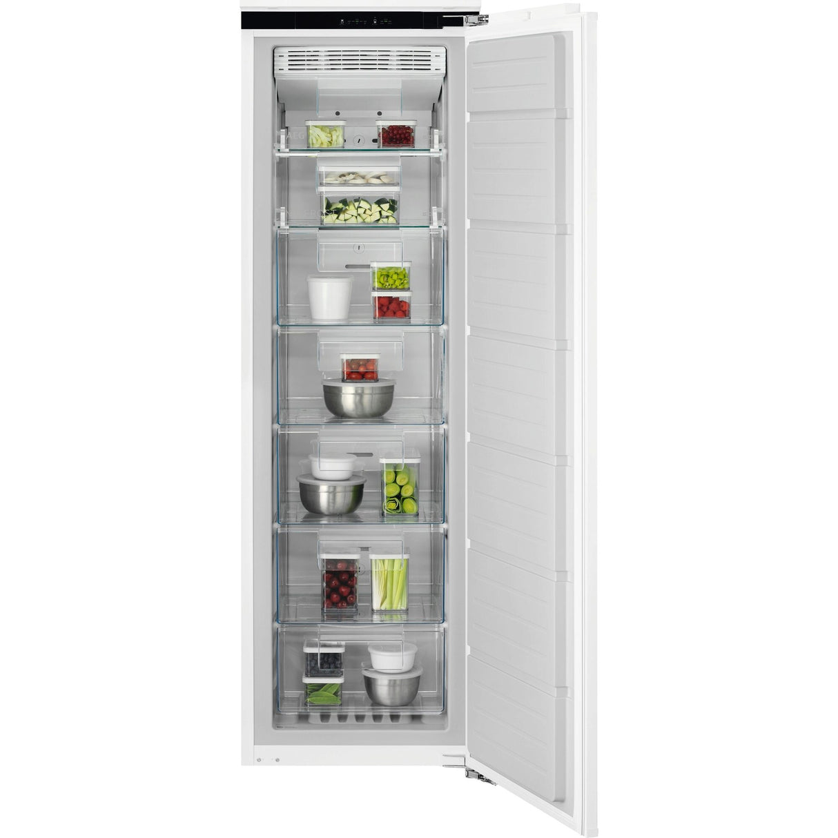 AEG - Built-in freezer, no frost. 204L, Electronic touch controls - OAB7N18CDF