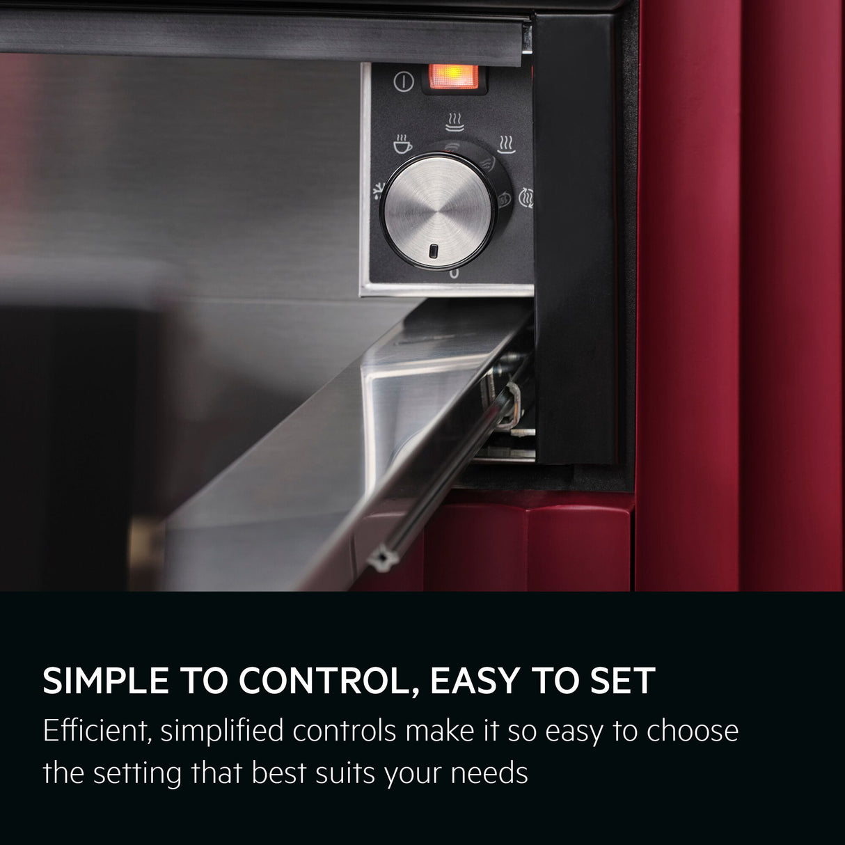 AEG - 6000 Warming Drawer Built-In, Black, 6 place settings - OD8K11B