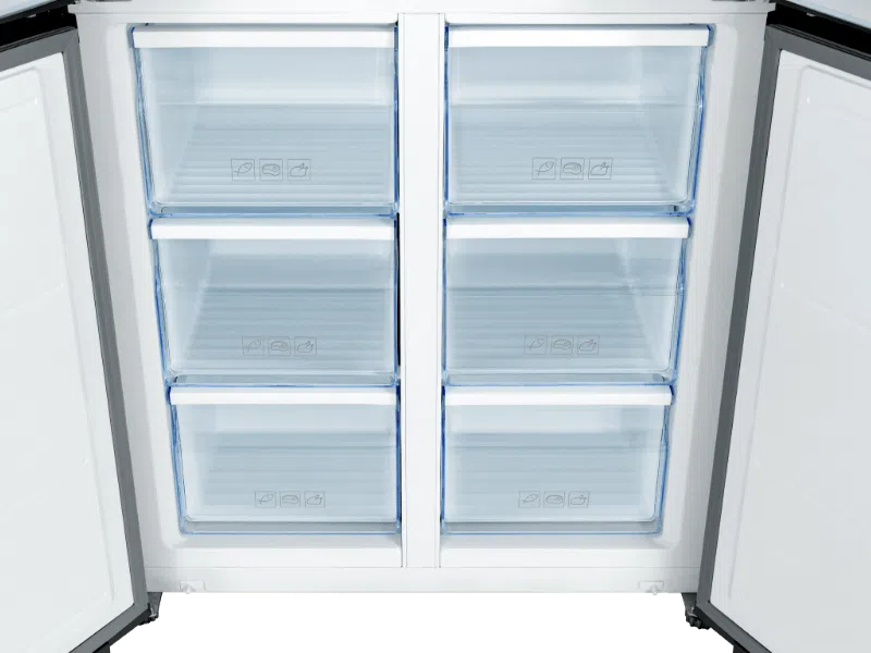 TCL - Cross door refrigerator, 635L, Inox - P620CDN