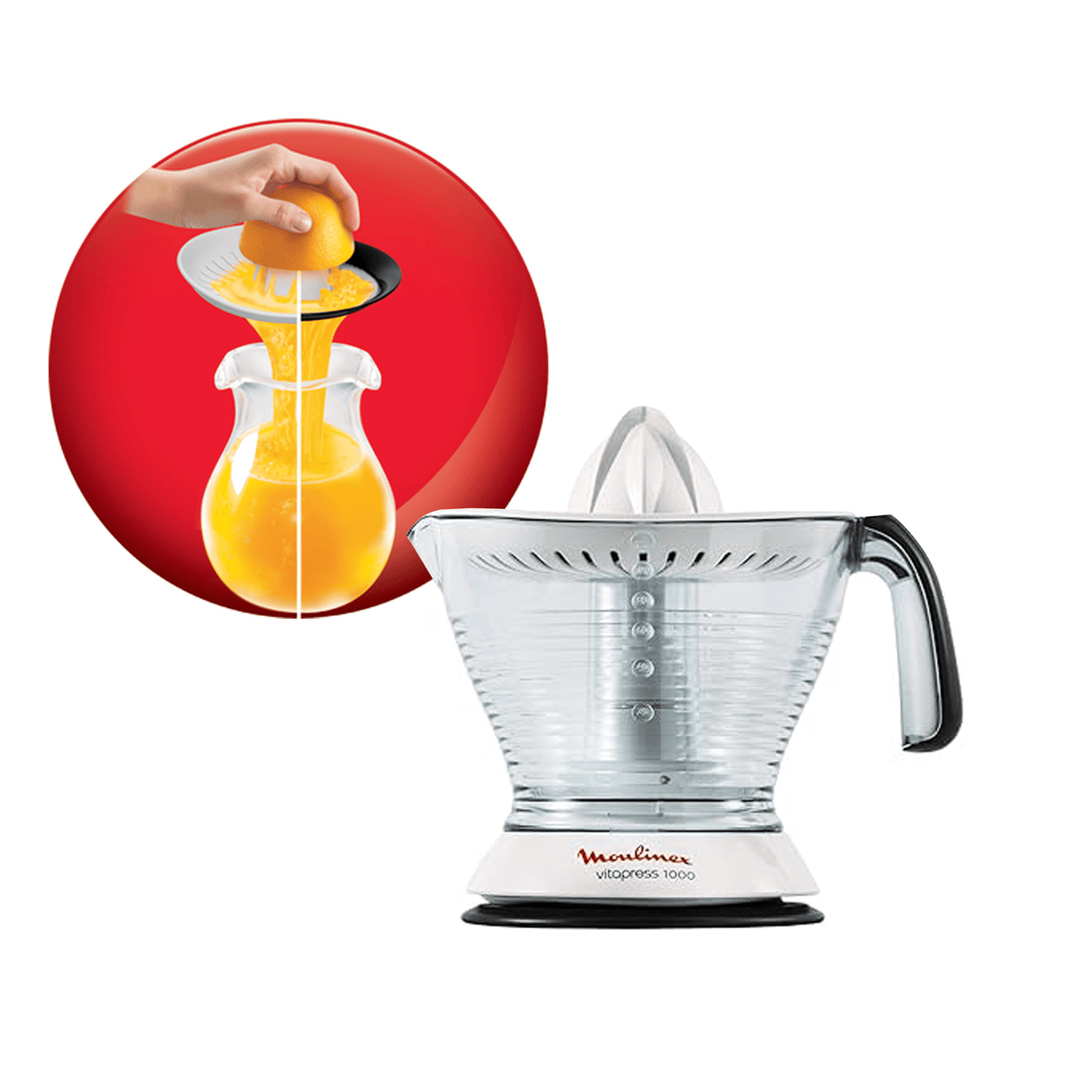 PC300B27 - MOULINEX Juicer, Vitapress 600ml Citrus Press, 25W