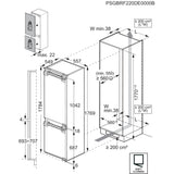 AEG - Built-in Fridge/Freezer combinations, No Frost - TSC8M189DC