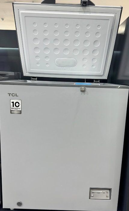 TCL Inverter Chest Freezer, 190L gross capacity, 137L net capacity, Silver Color - F188CFISL