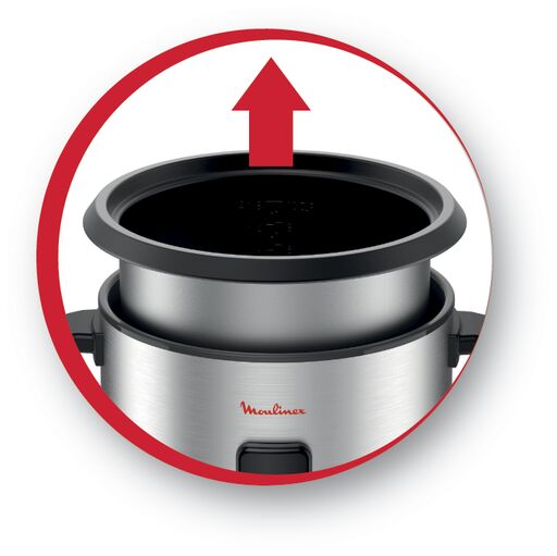 MOULINEX Rice Cooker, 1.8L, 700W - MK123D27