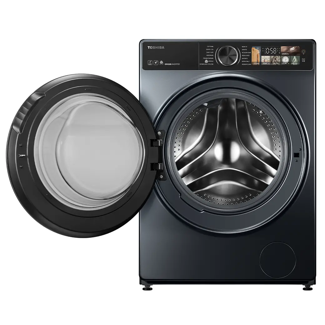 Toshiba - Front Load Washer Dryer 13kg Wash / 8kg Dry – Morandi Gray - TWD-T25BZP140MWB(MG)