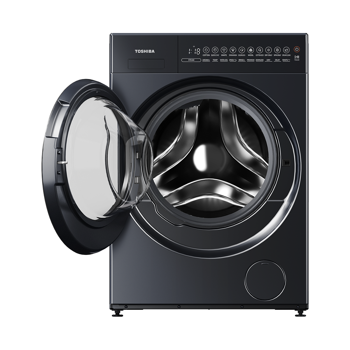 Toshiba - Front Load Washer Dryer 15kg Wash / 9kg Dry – Morandi Gray - TWD-T35BP160MWB(MG))