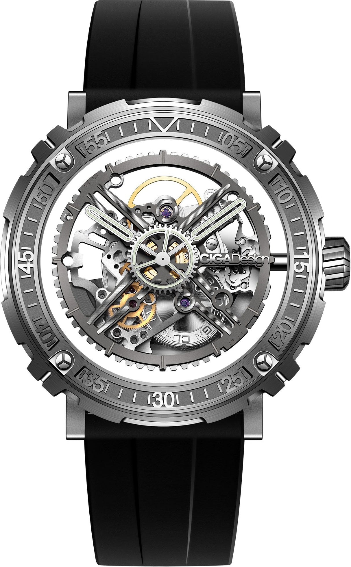 CIGA Design Automatic 46.2 mm Titanium Mechanical Watch Series M Magician M051-TT01-W6B